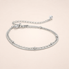 Elegant länkarmband i silver med förfinade detaljer