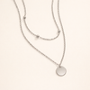 Elegant kort silverhalsband med förfinade länkar