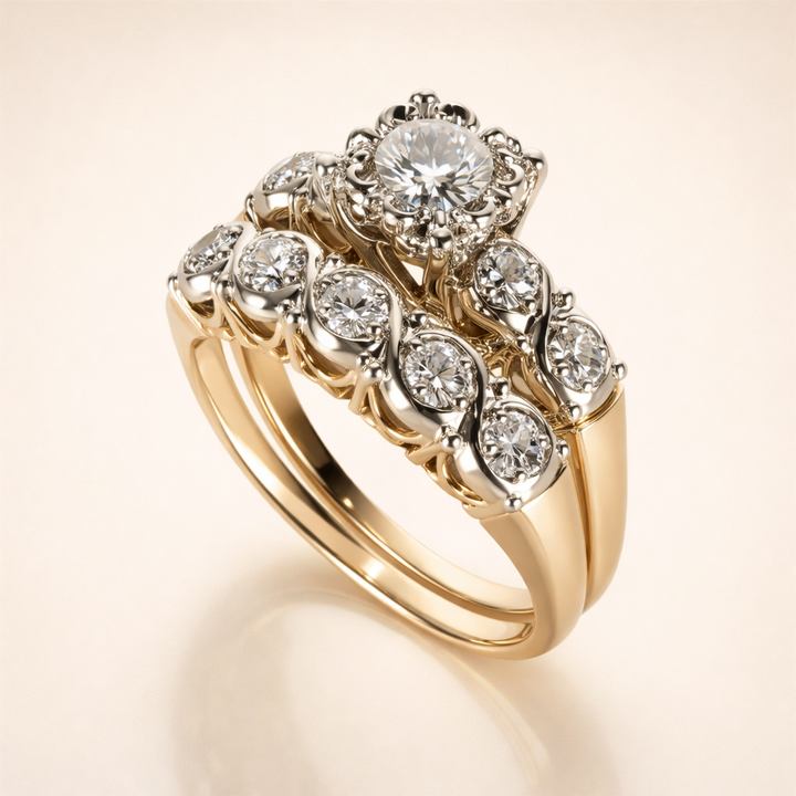 Elegant guldring med förfinad glans