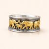 Elegant guldring med elefantmotiv