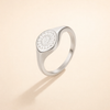 Silverring med solstrålemotiv