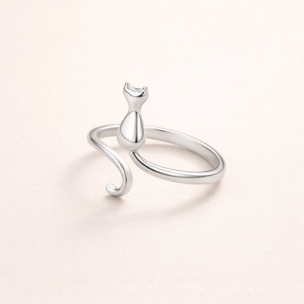 Elegant silverring med stjärnmotiv