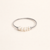 Elegant silverring med klassisk sötvattenspärla