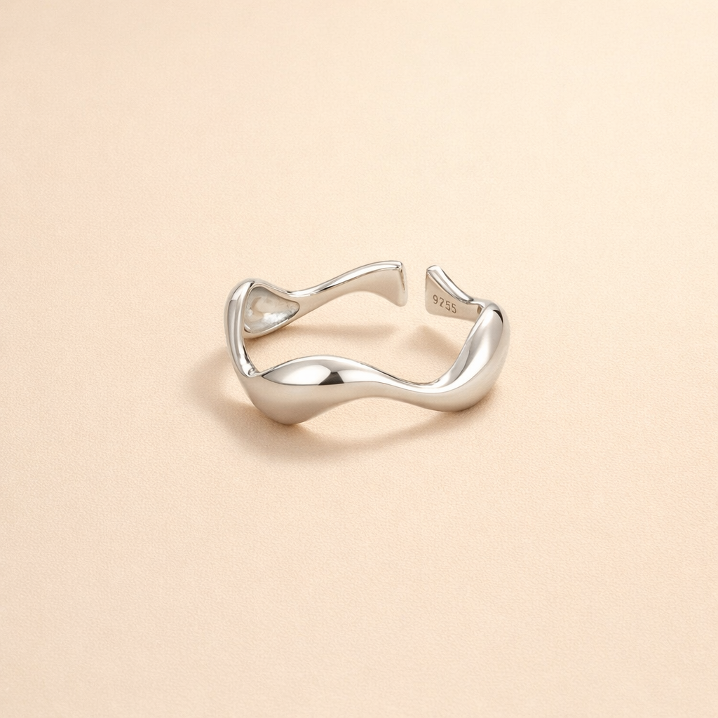Vågor - Silverring
