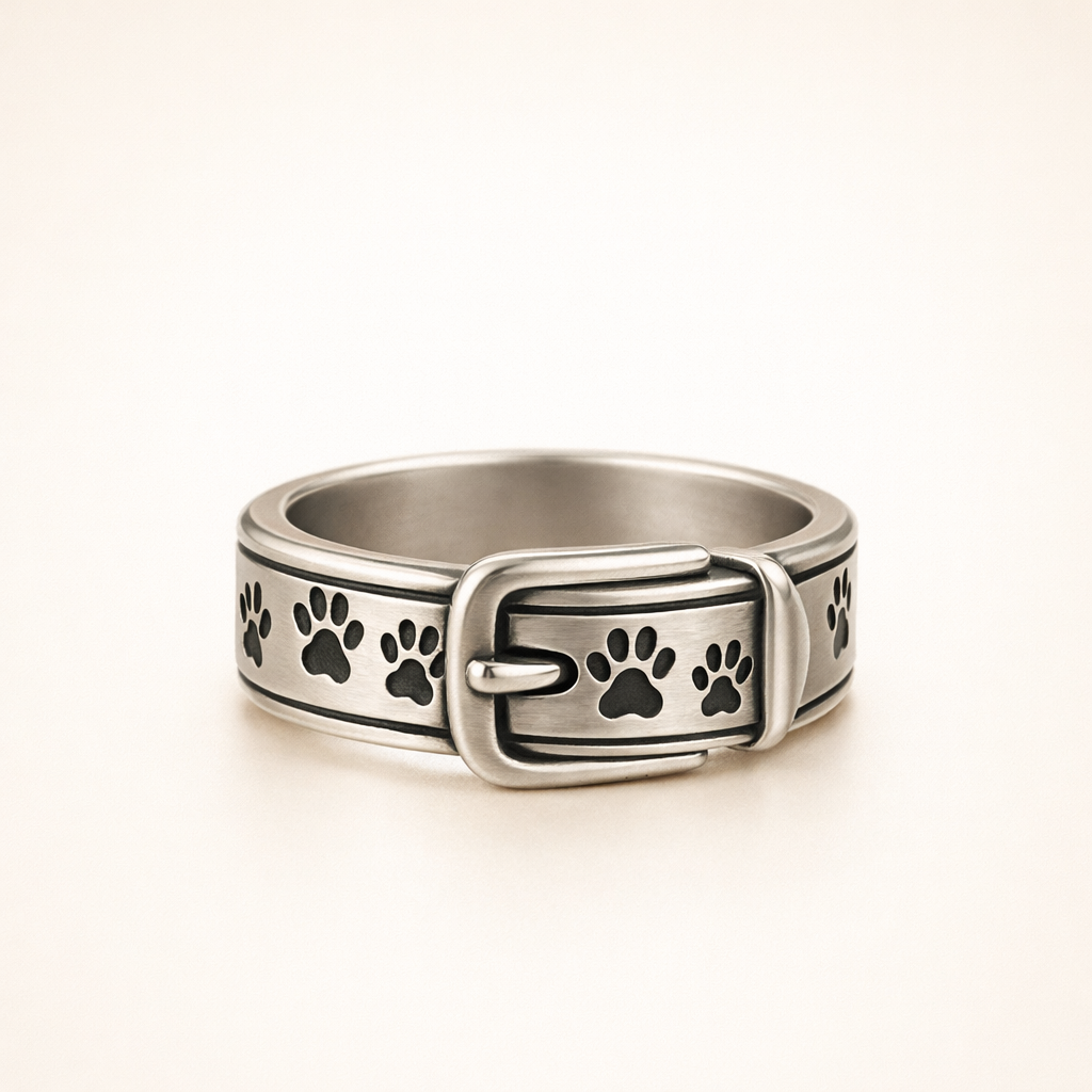 Söt och Stilren Hundinspirerad Halsband Ring