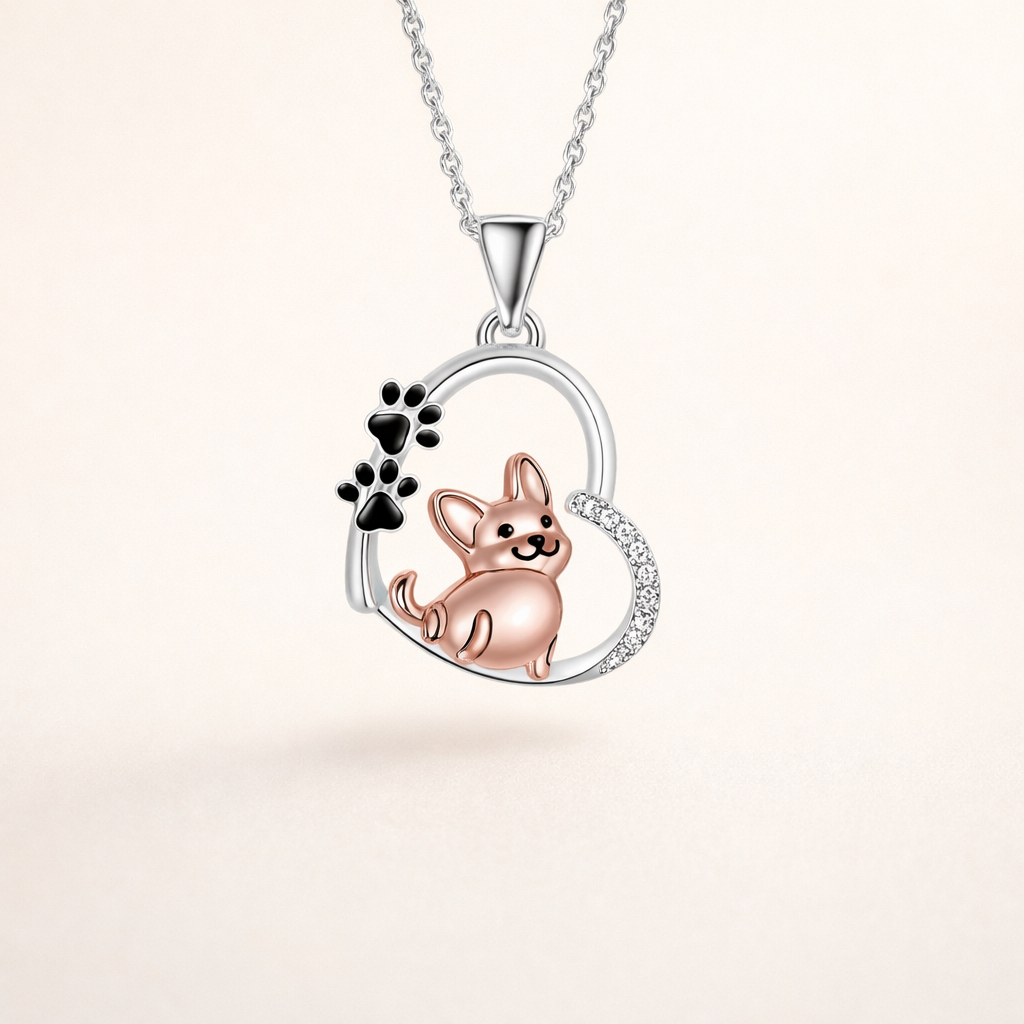 Söt Hjärtformat Hundhänge Halsband