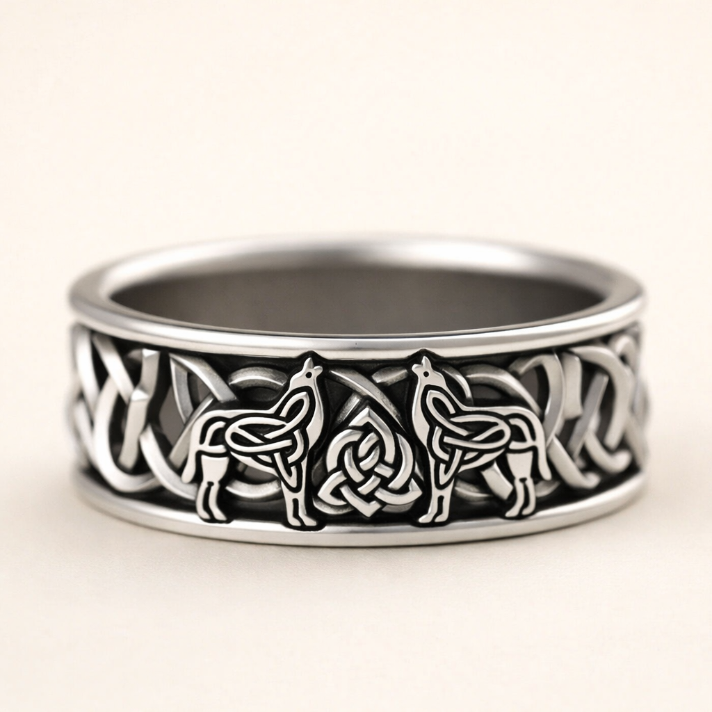 Viking Varg Ring Statement-smycke