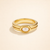Chunky Ring i guld med pärlor