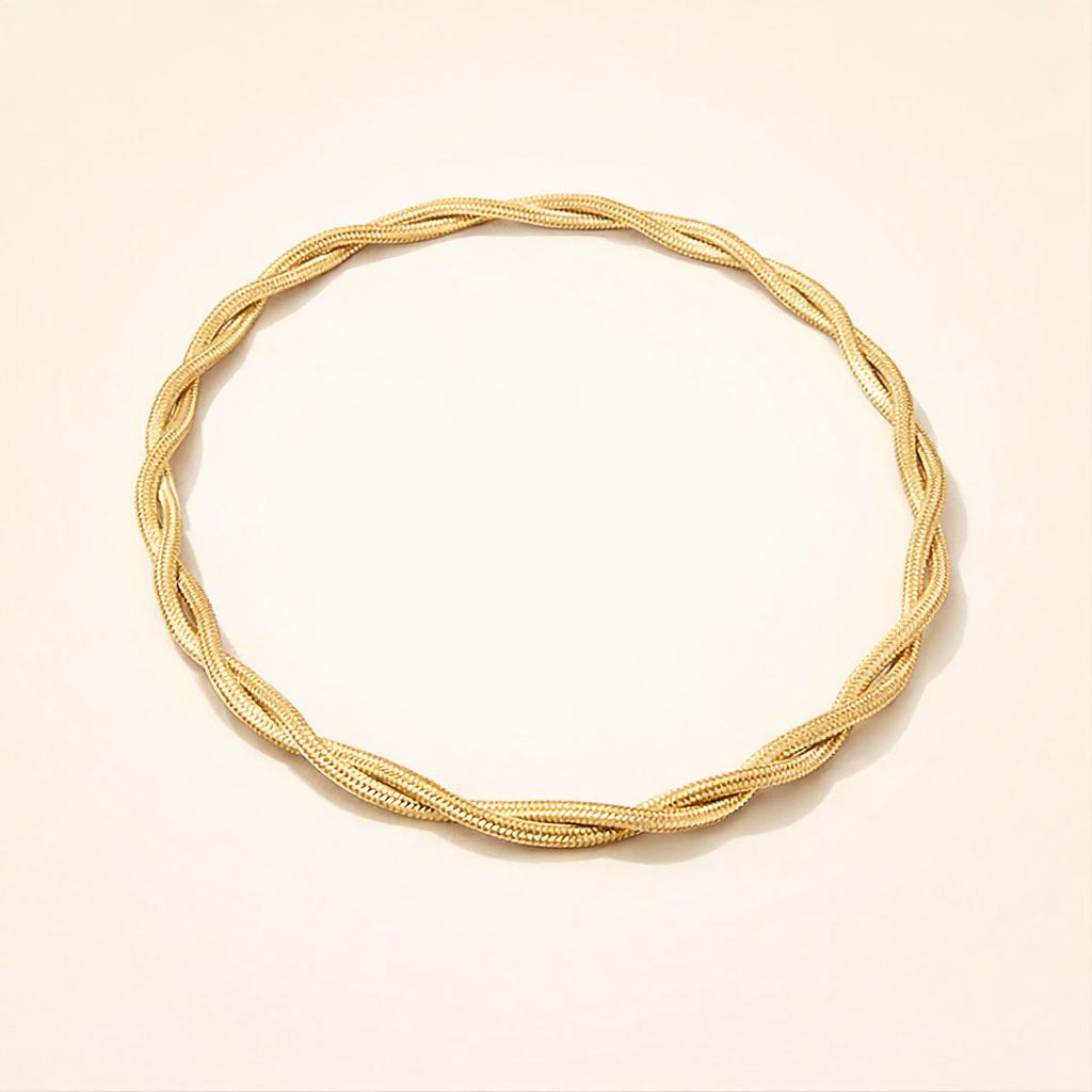 Chiara Twist Snake Chain-halsband