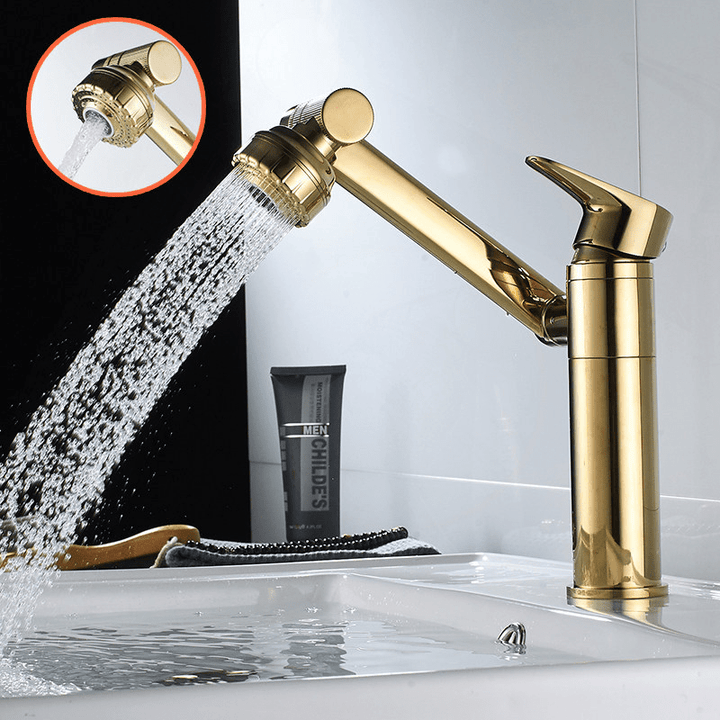 FLEXISPOUT – Flexibel 360°-kran med sprayfunktion för handfatet