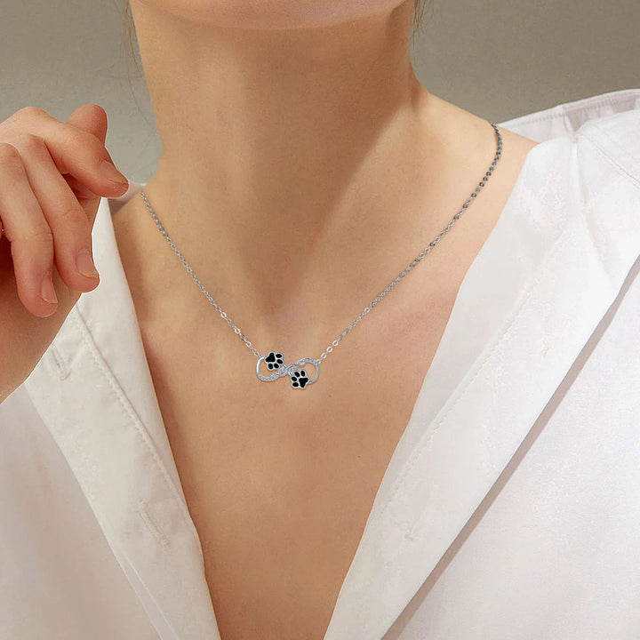 Infinity-symbol Hänge Halsband med zirconia
