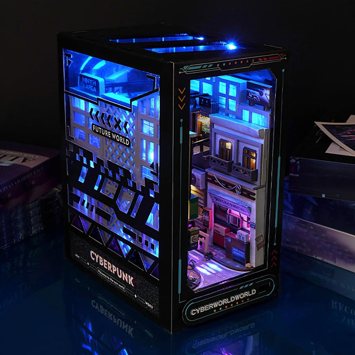 Cyberpunk gör-det-själv-arkadskåp – 3D-modell för hemdekoration med belysning
