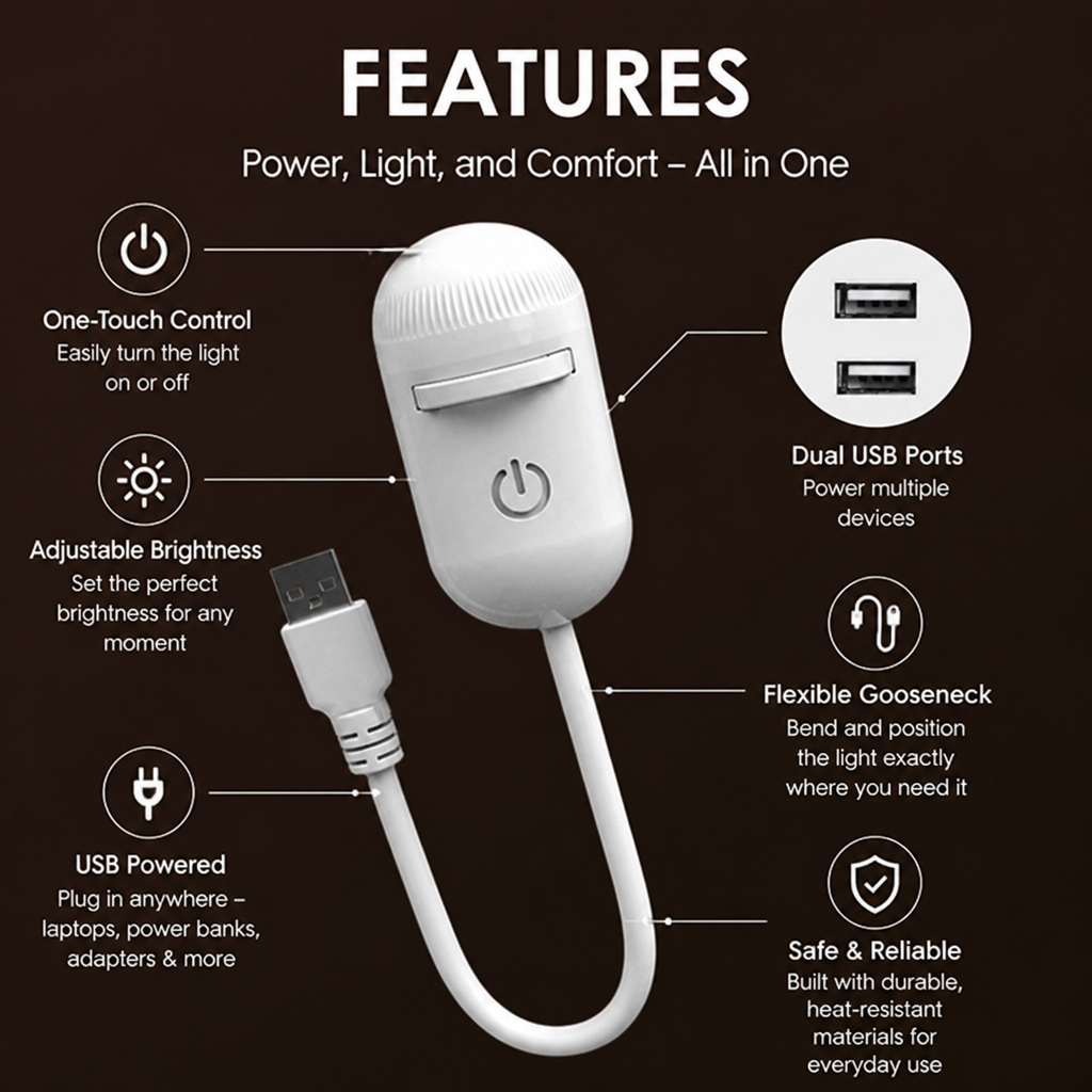 2-i-1 stjärnprojektor och varm nattlampa med utbytbara folier, USB-driven