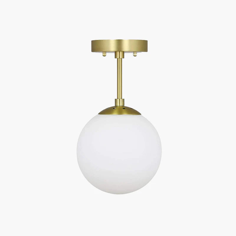 Valentina modern LED-taklampa, sfär, guld, sovrum/vardagsrum