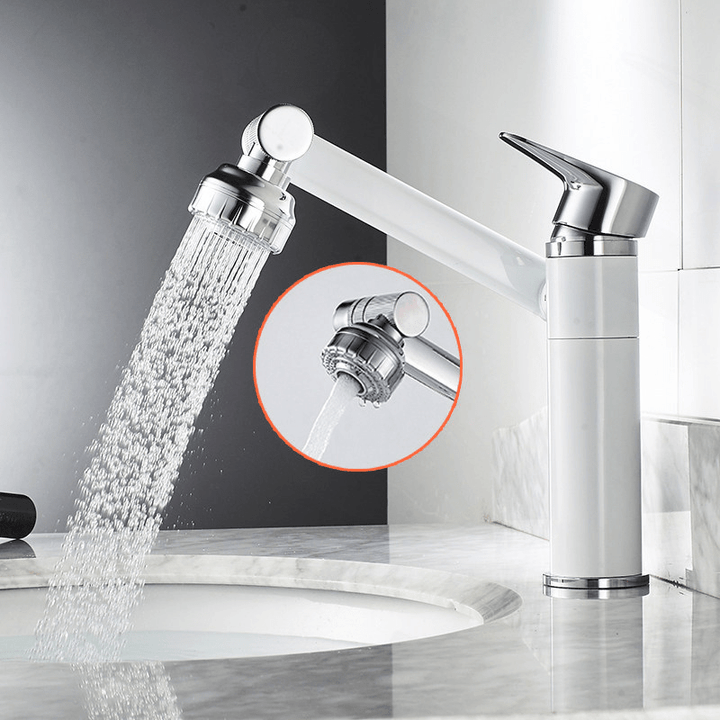 FLEXISPOUT – Flexibel 360°-kran med sprayfunktion för handfatet