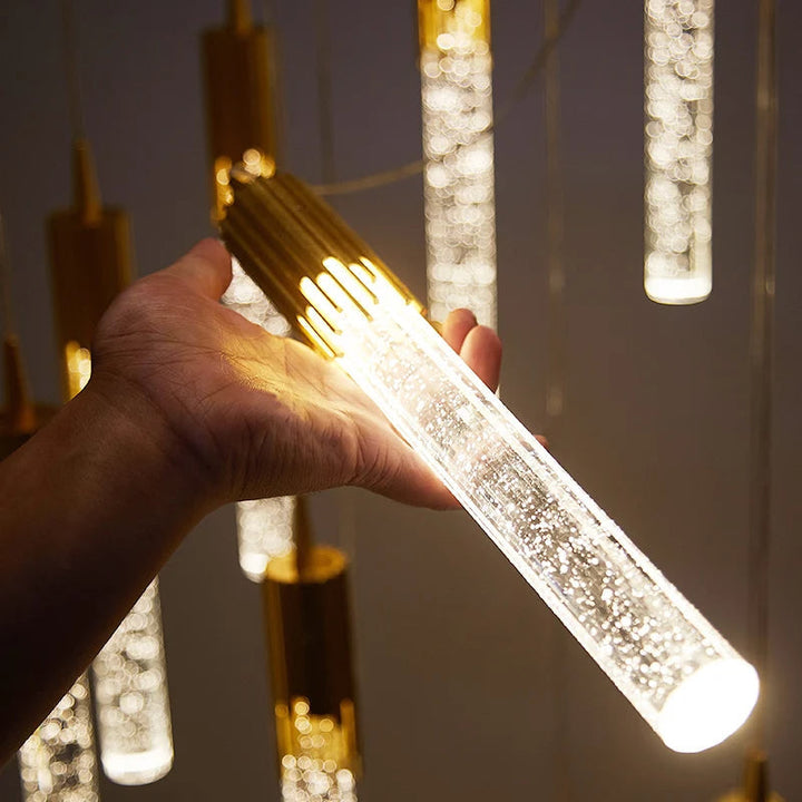 Taklampa i glas formad som en cylinder - Lustreau