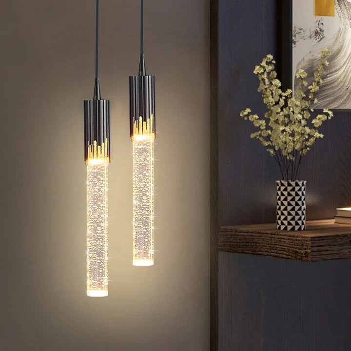 Taklampa i glas formad som en cylinder - Lustreau