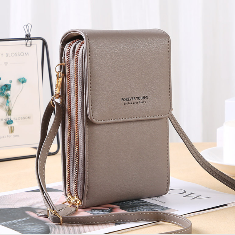 Väska för Touchscreen-telefon med Plånboksfunktion – Kompakt Crossbody för Vardagsbruk