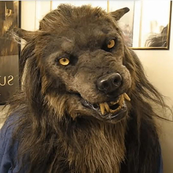 WolfLux LED-varulvsmask | Lysande ögon och rörliga öron för en perfekt cosplay och Halloween-kostym