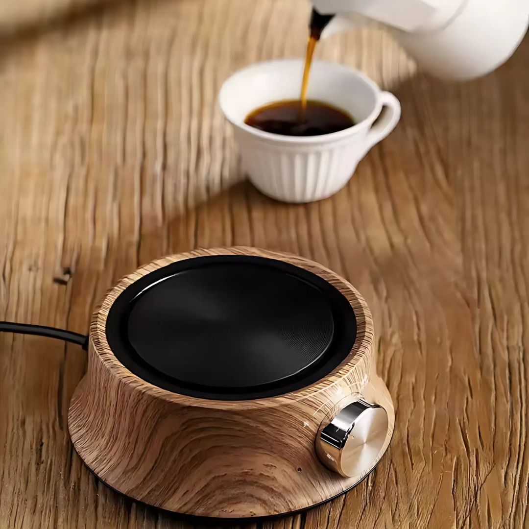 Mini elplatta med temperaturkontroll för kompakt bruk