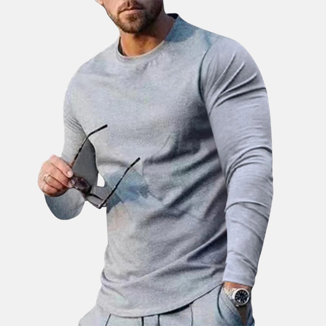 Trendig bekväm långärmad t shirt
