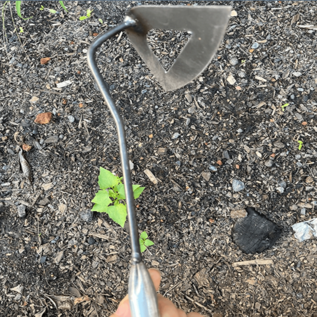 Trädgårdshacka i Helstål med Ihåligt Blad