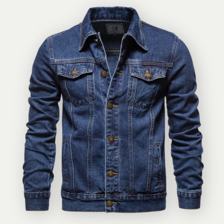 Truckerjakke i denim for menn