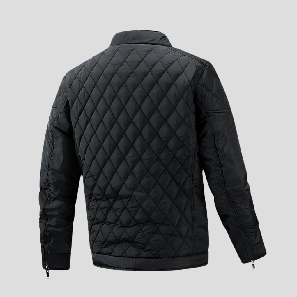 Elegant quiltet overgangsjakke for menn