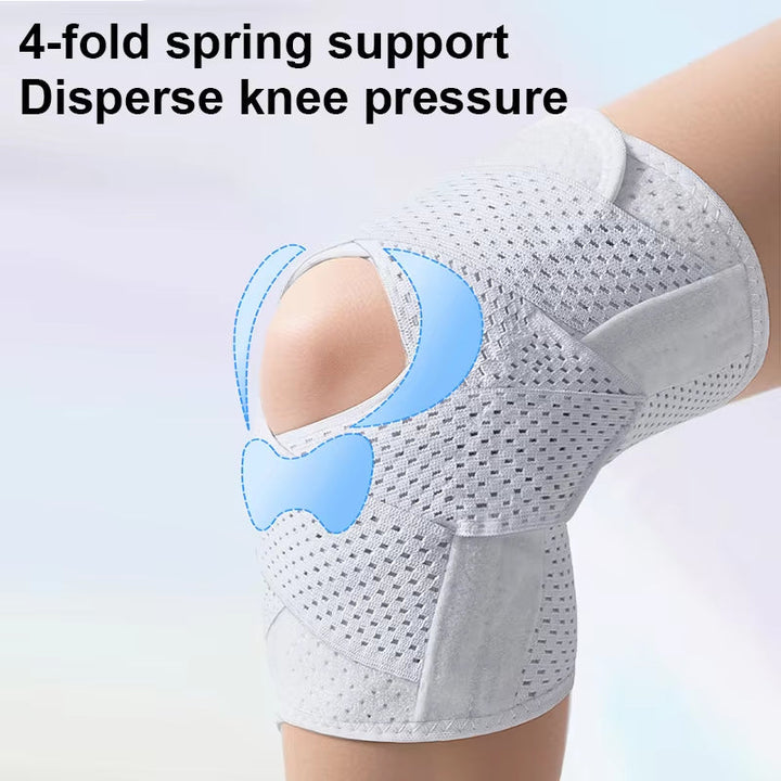 Knäbandage med justerbart kompressionssystem