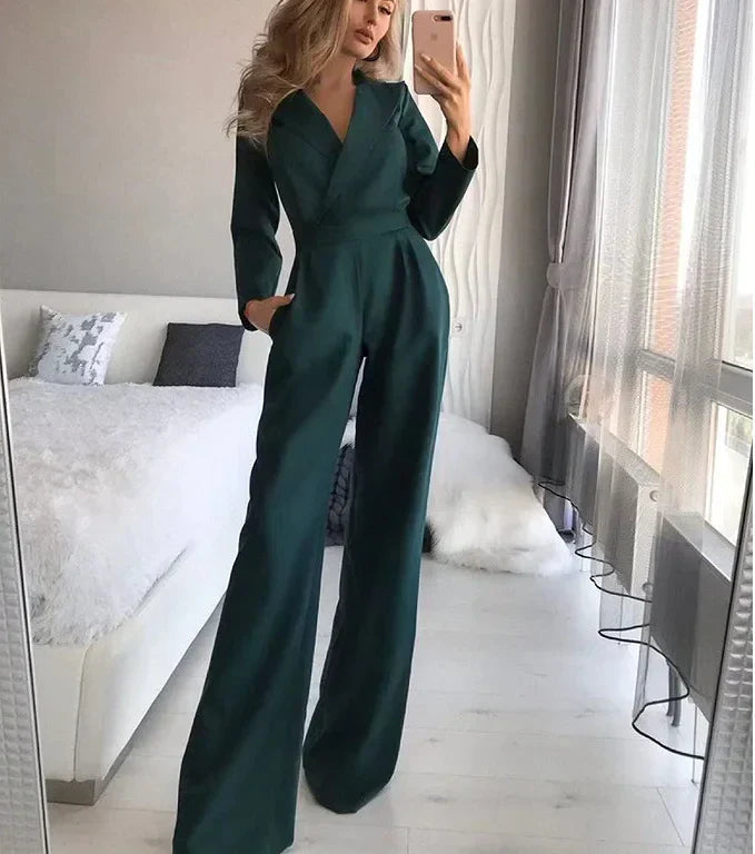 Elegant långärmad jumpsuit för en sofistikerad look