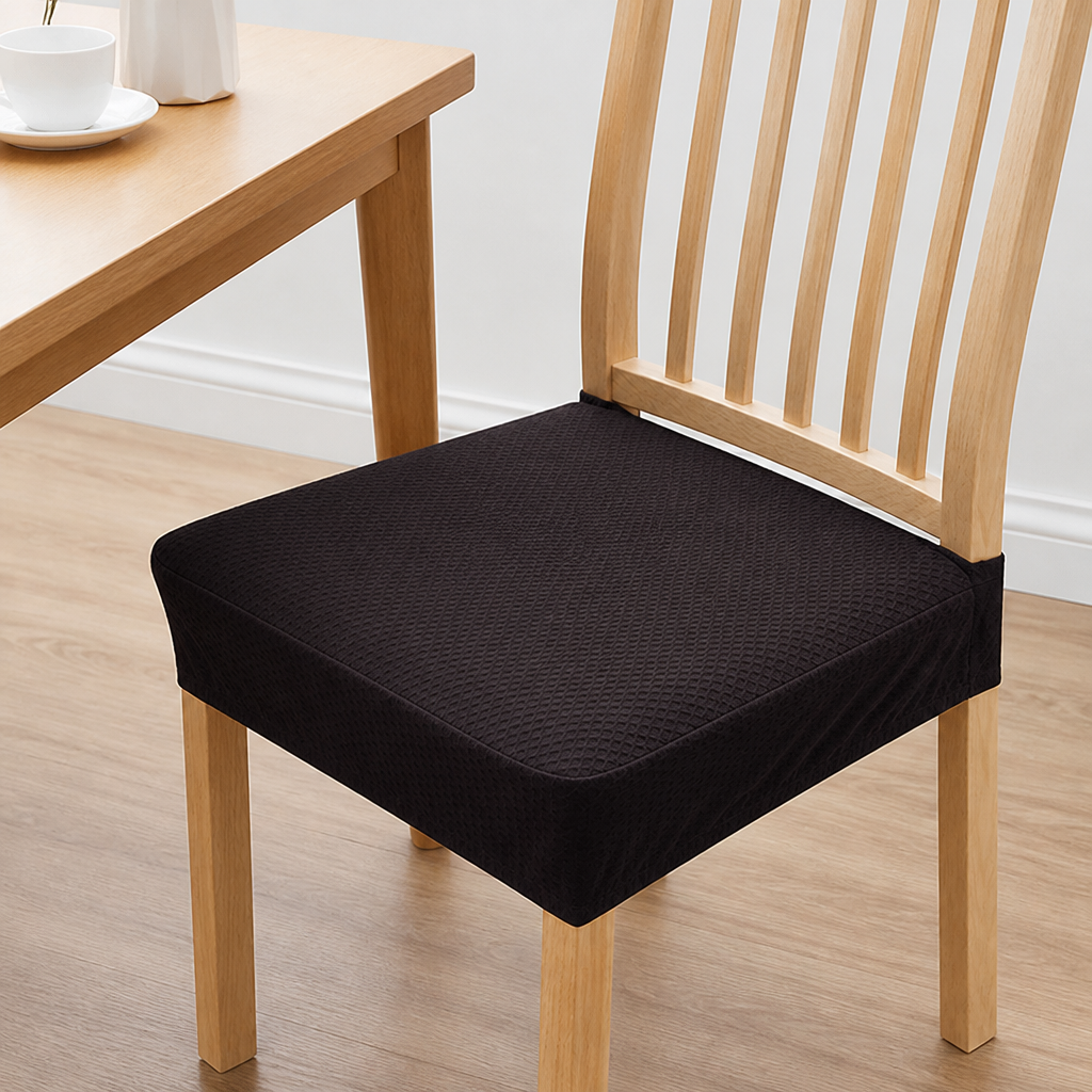 Vattentäta elastiska vävda stolsöverdrag, halkfri jacquard av polyester