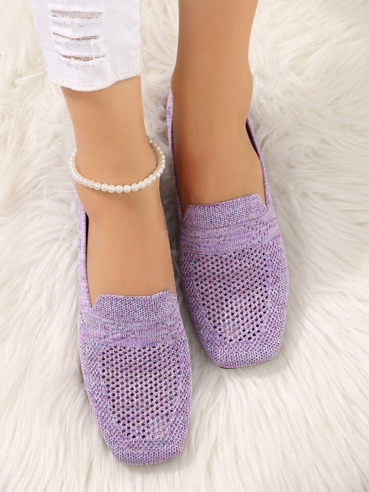 Ortopediska slip-on-sneakers för dam med mjuk innersula och andningsaktiv mesh