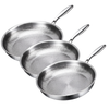 Premium titanstekpannset 3 delar – Induktionsvänligt & naturlig non-stick-beläggning – 3 pannor