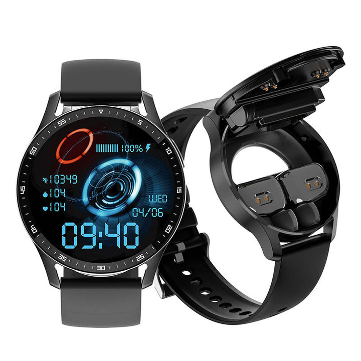 PrestigeTrack EchoWrist | Smartklocka med Bluetooth-hörlurar för fitness- och hälsoövervakning