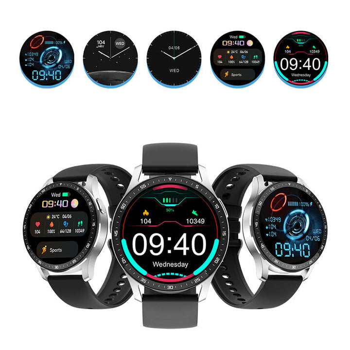 PrestigeTrack EchoWrist | Smartklocka med Bluetooth-hörlurar för fitness- och hälsoövervakning