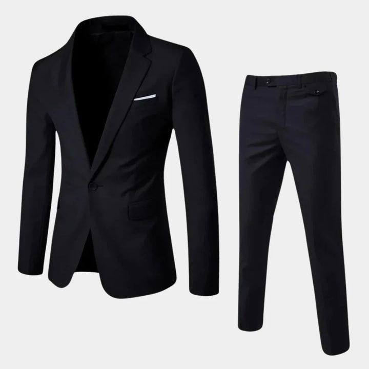 Elegant herrkostym med kavaj och byxor