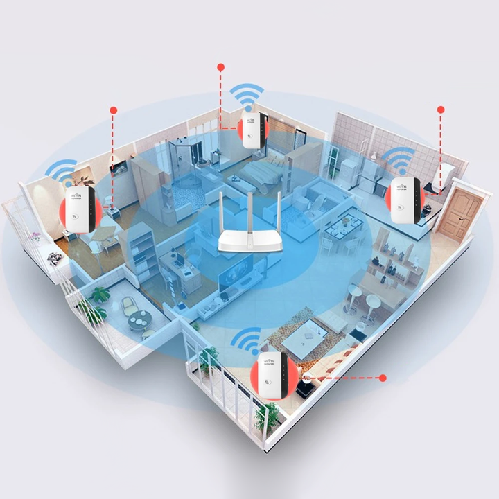 Trådlös WiFi-förstärkare - NetBlaze