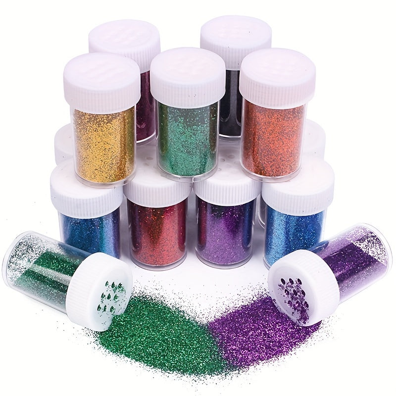 Glitterset för Pyssel – Perfekt för Festdekorationer och Kreativa Projekt