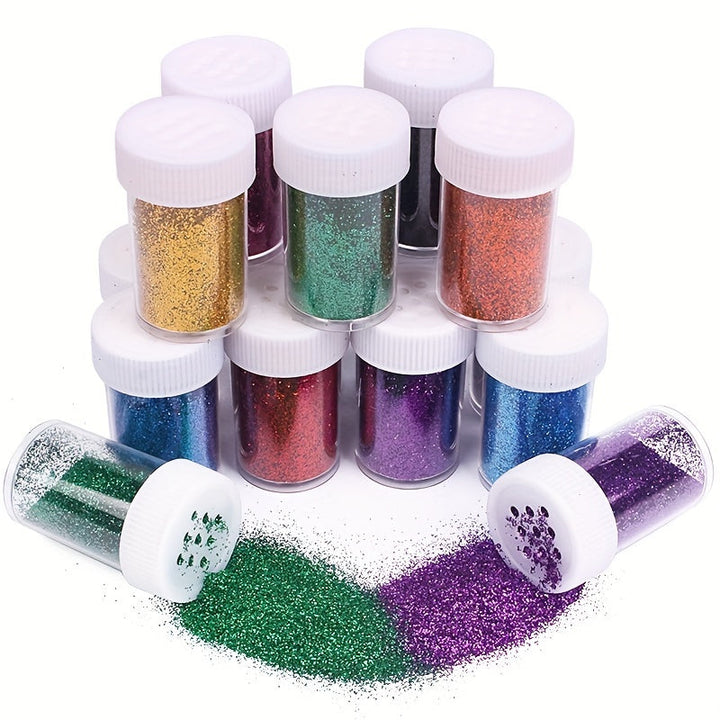 Glitterset för Pyssel – Perfekt för Festdekorationer och Kreativa Projekt