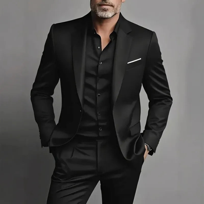 Kostymset för herr i slim fit - Kavaj och byxor business casual