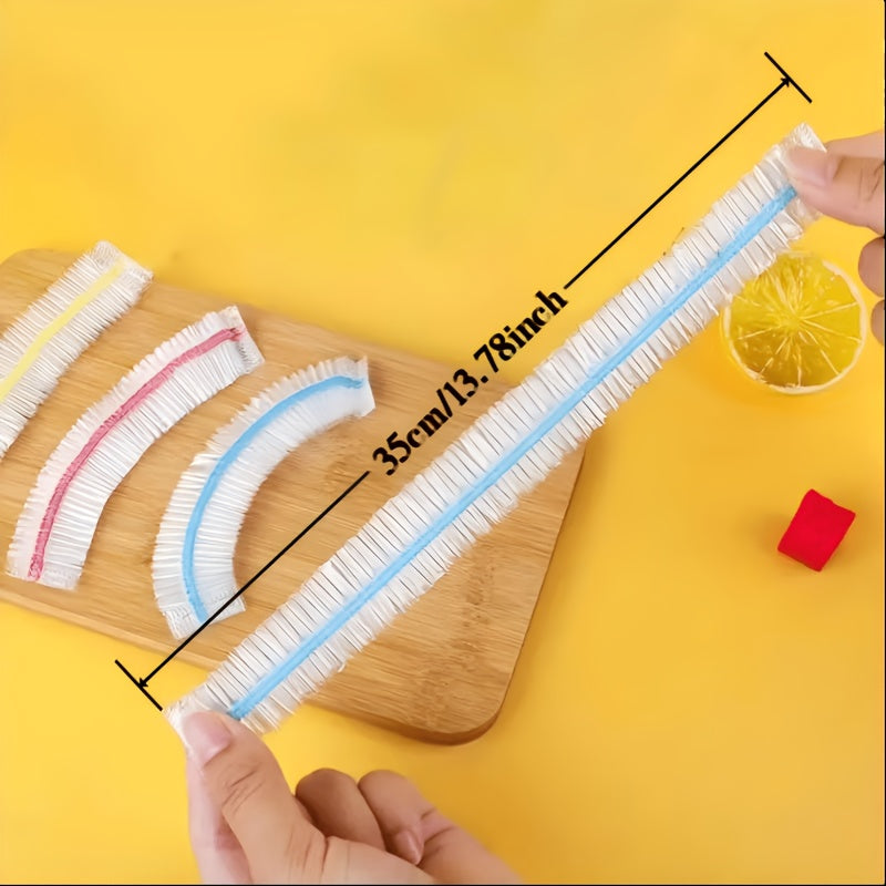 1000 elastiska engångsöverdrag för mat, PE-skål- och tallriksöverdrag 35 cm