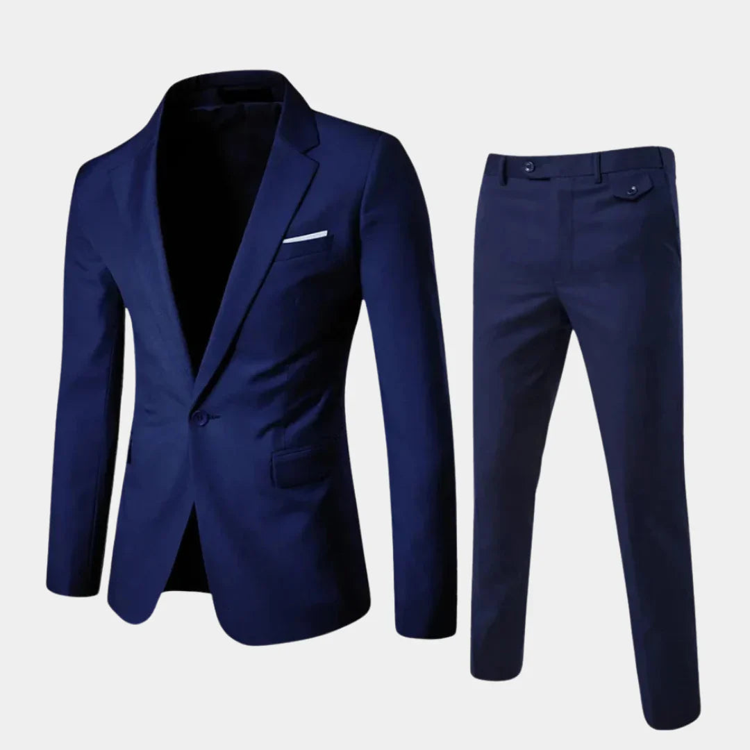 Elegant herrkostym med kavaj och byxor