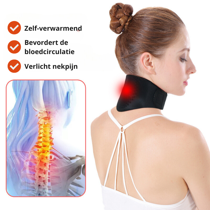 Nacken VitalTherm-krage | Med turmalin & magneter | Självvärmande & smärtlindrande