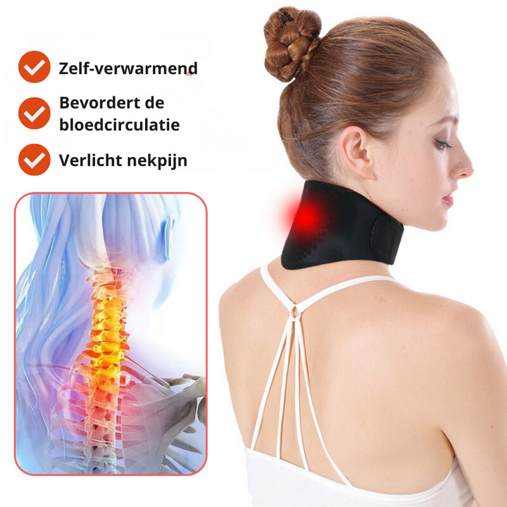 Nacken VitalTherm-krage | Med turmalin & magneter | Självvärmande & smärtlindrande