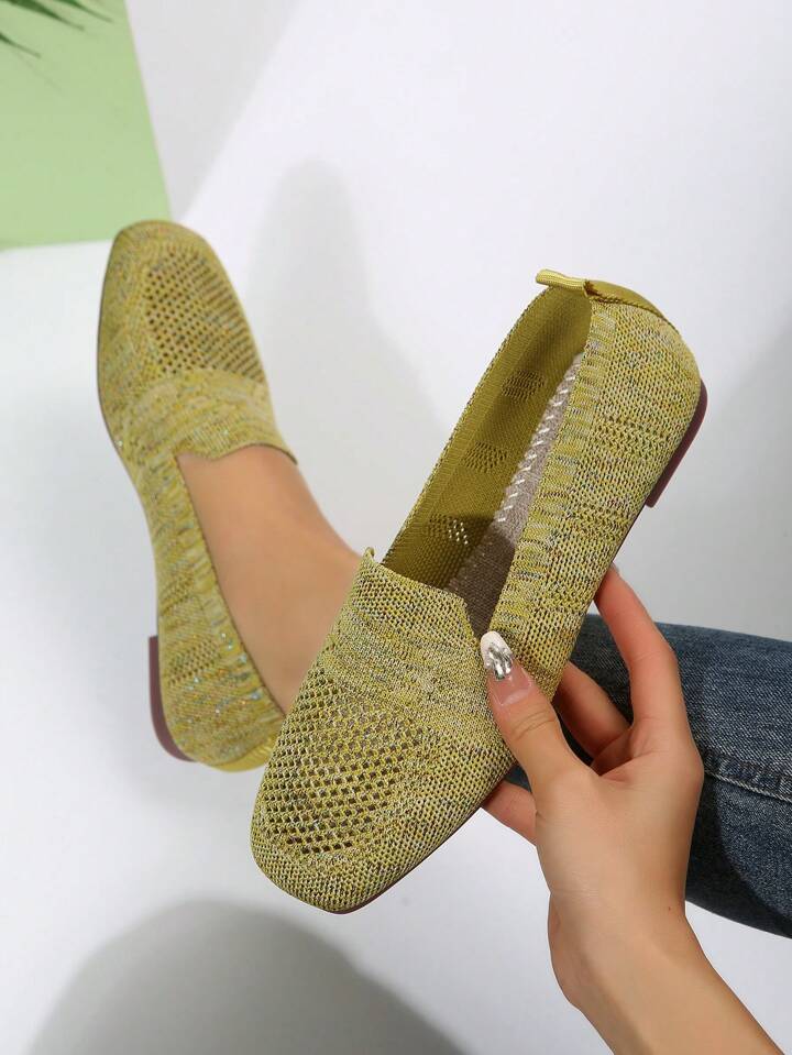 Ortopediska slip-on-sneakers för dam med mjuk innersula och andningsaktiv mesh