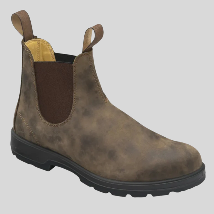 Herrstövlar med slip-on-design och skaft