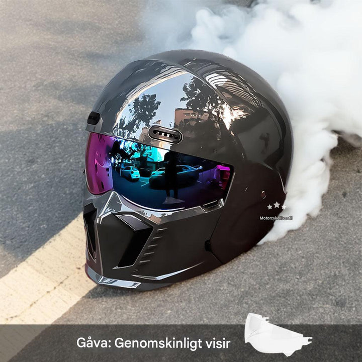 Motorsykkelhjelm – DOT- og ECE-godkjent, tidløst utseende