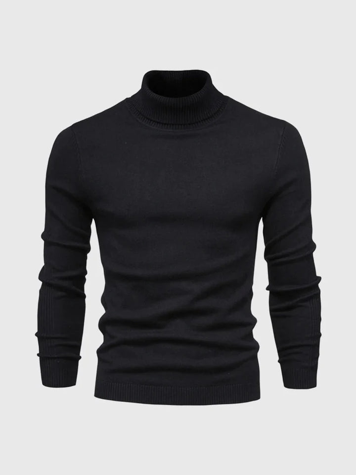 Herresweater med polotrøje – vaskbar og alsidig