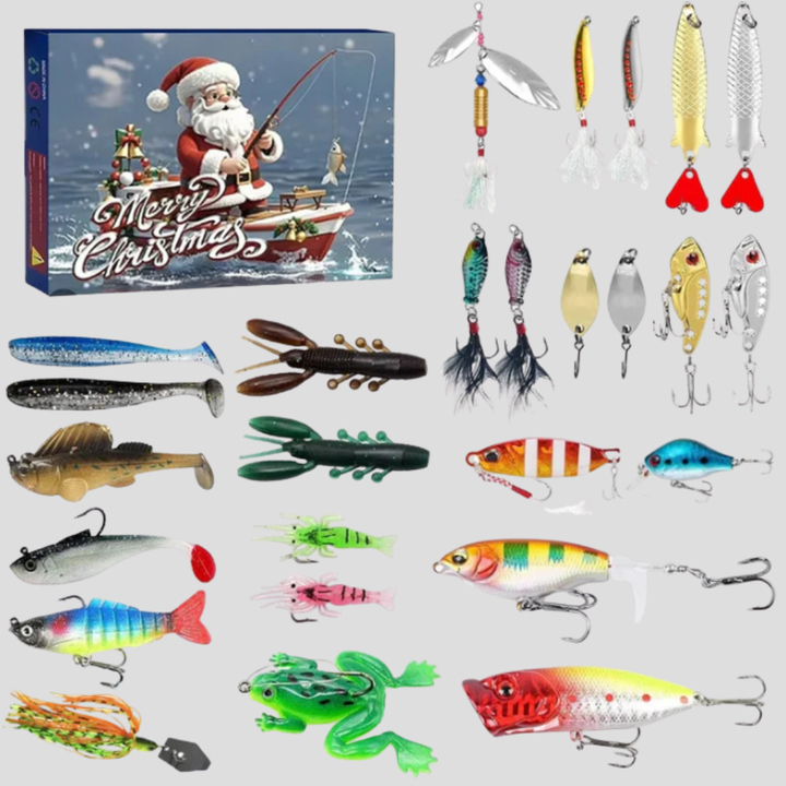 Fiske Adventskalender 24-dagars nedräkning