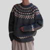 Herresweater med rund hals – retrostil